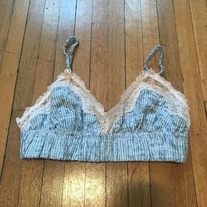 Anthropologie NWOT Floreat Yarn-Dyed Bralette